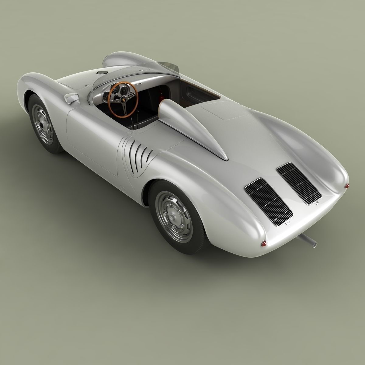 Porsche 550 A Spyder 3D model_7