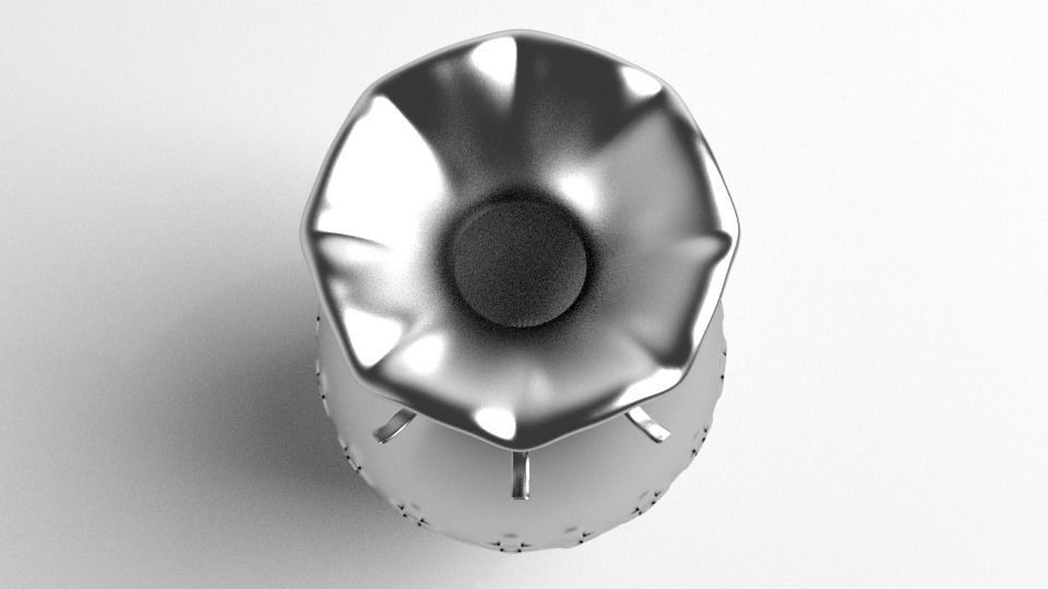 Silver Vase 3D model_1
