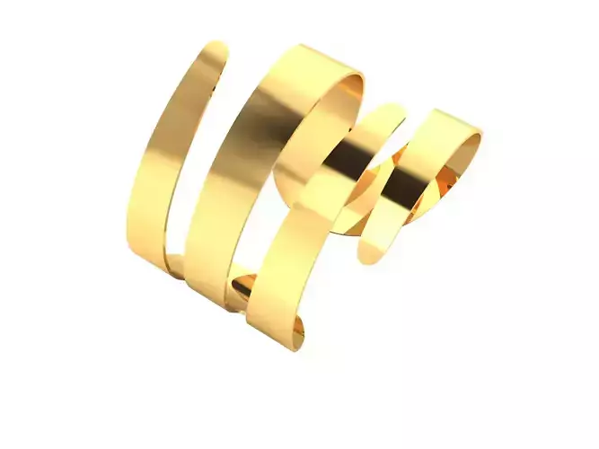 Women Band Ring 3dm render detail