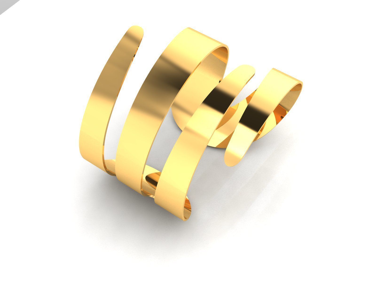 Women Band Ring 3dm render detail 3D print model_7