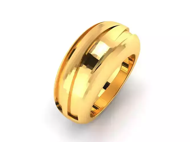 Women Band Ring 3dm render detail