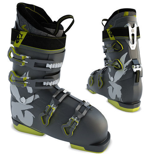 Ski Shoes 3D model