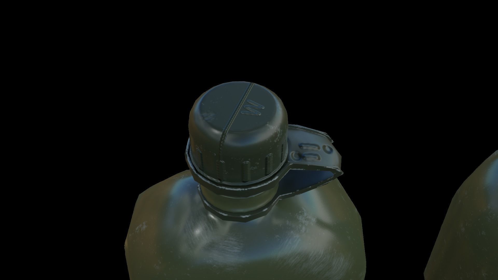 Military Eating Utensils Low-poly 3D model_16