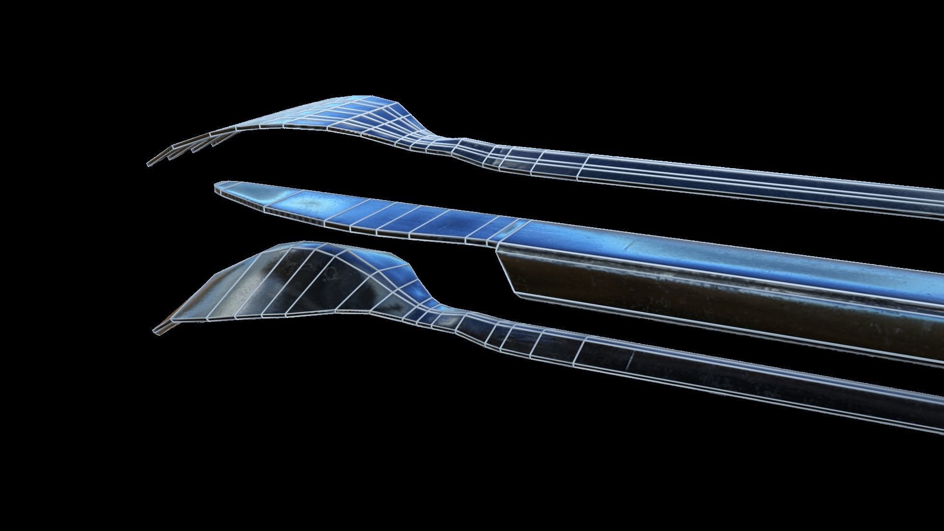 Military Eating Utensils Low-poly 3D model_29