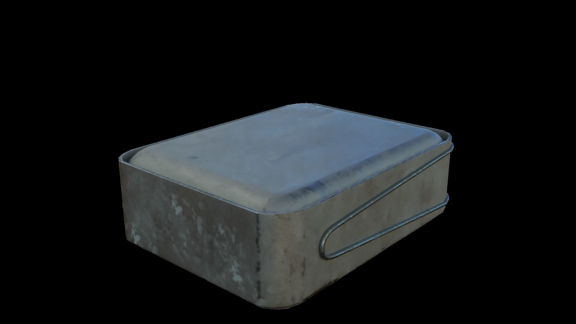 Military Eating Utensils Low-poly 3D model_3