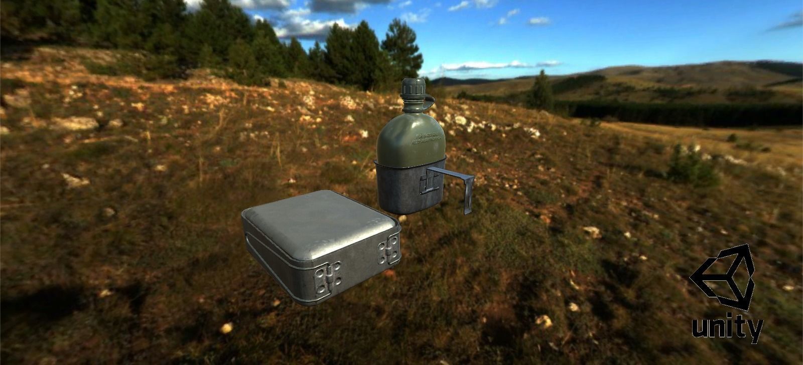 Military Eating Utensils Low-poly 3D model_19