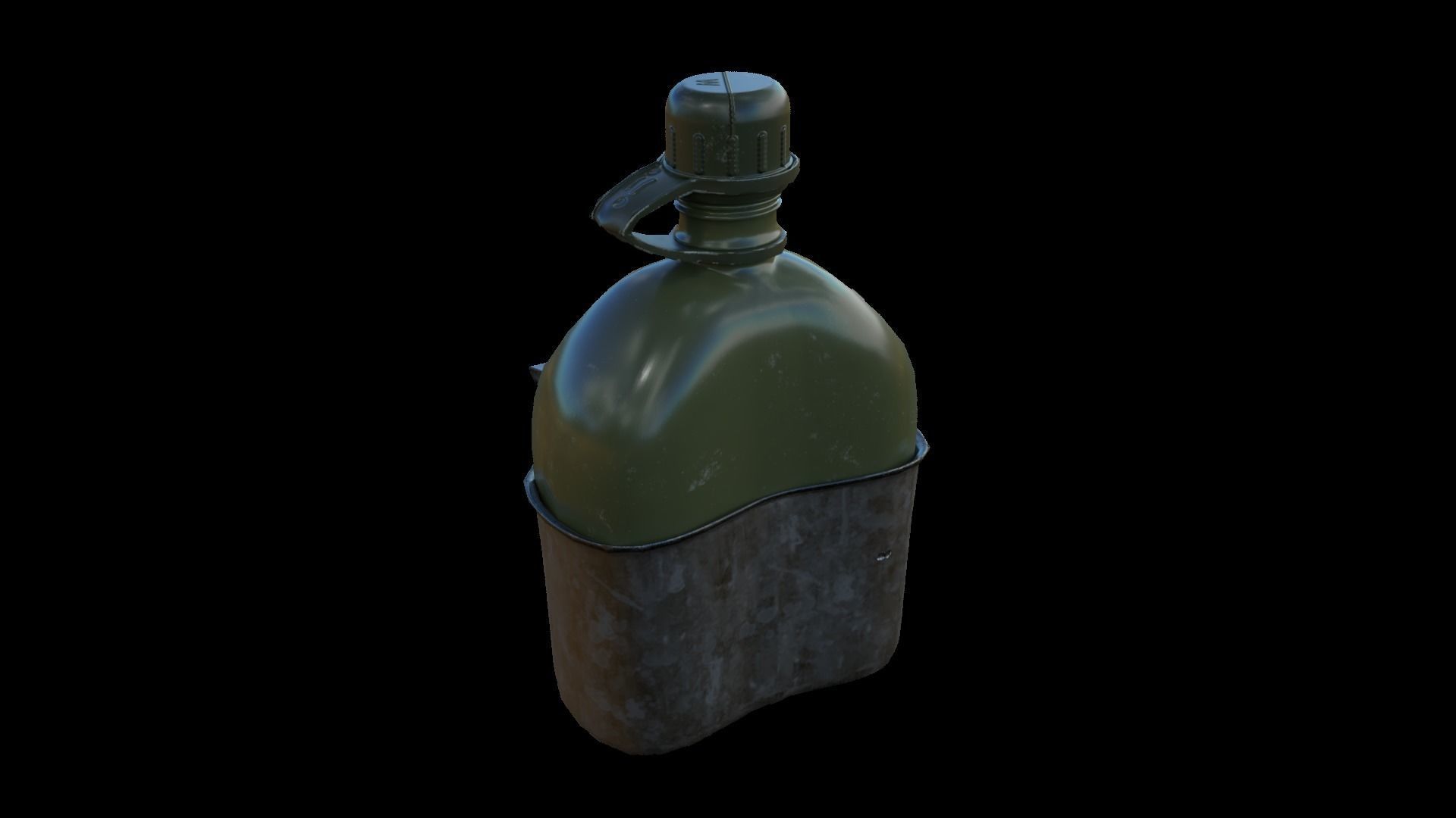 Military Eating Utensils Low-poly 3D model_15