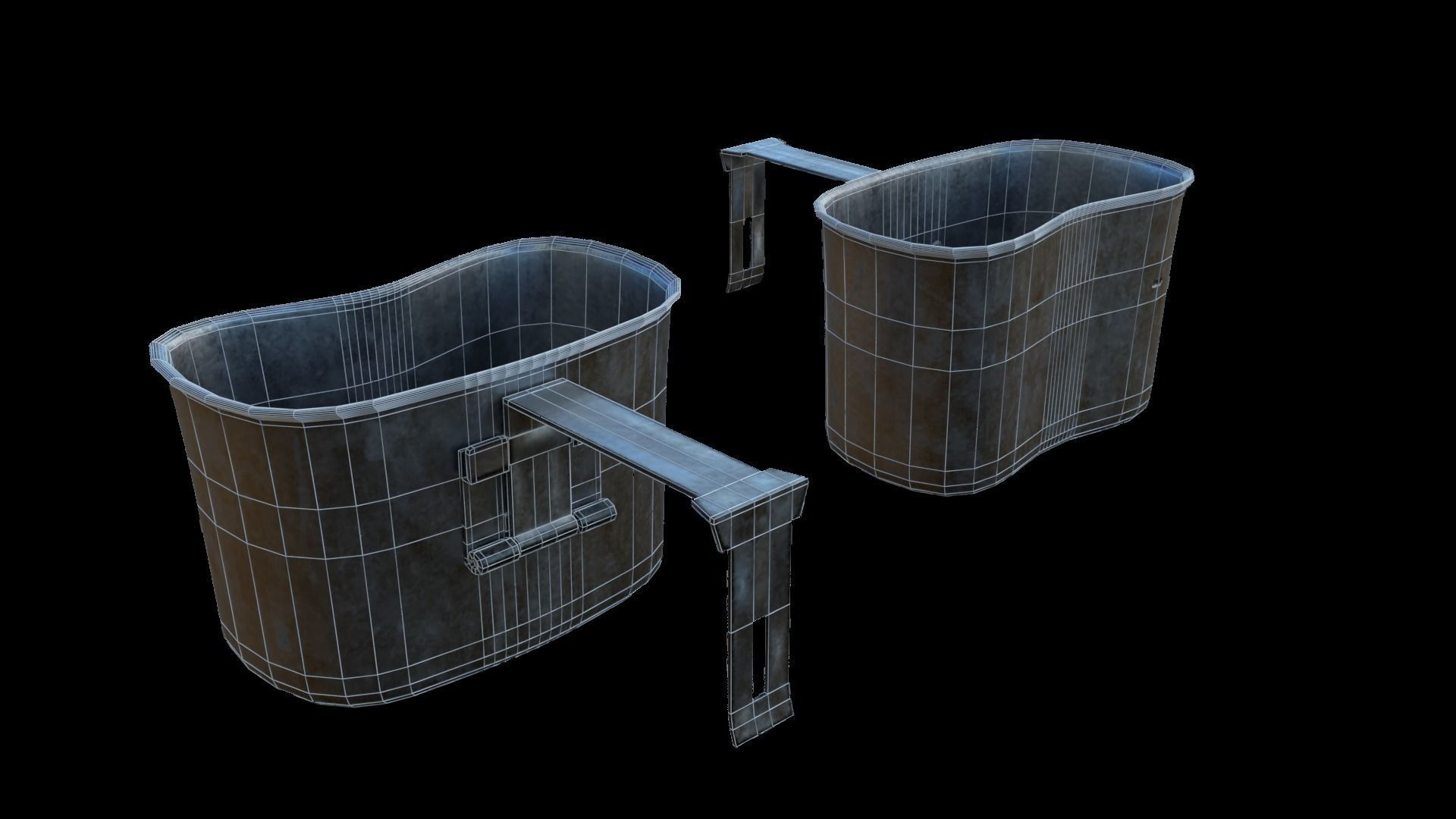 Military Eating Utensils Low-poly 3D model_26