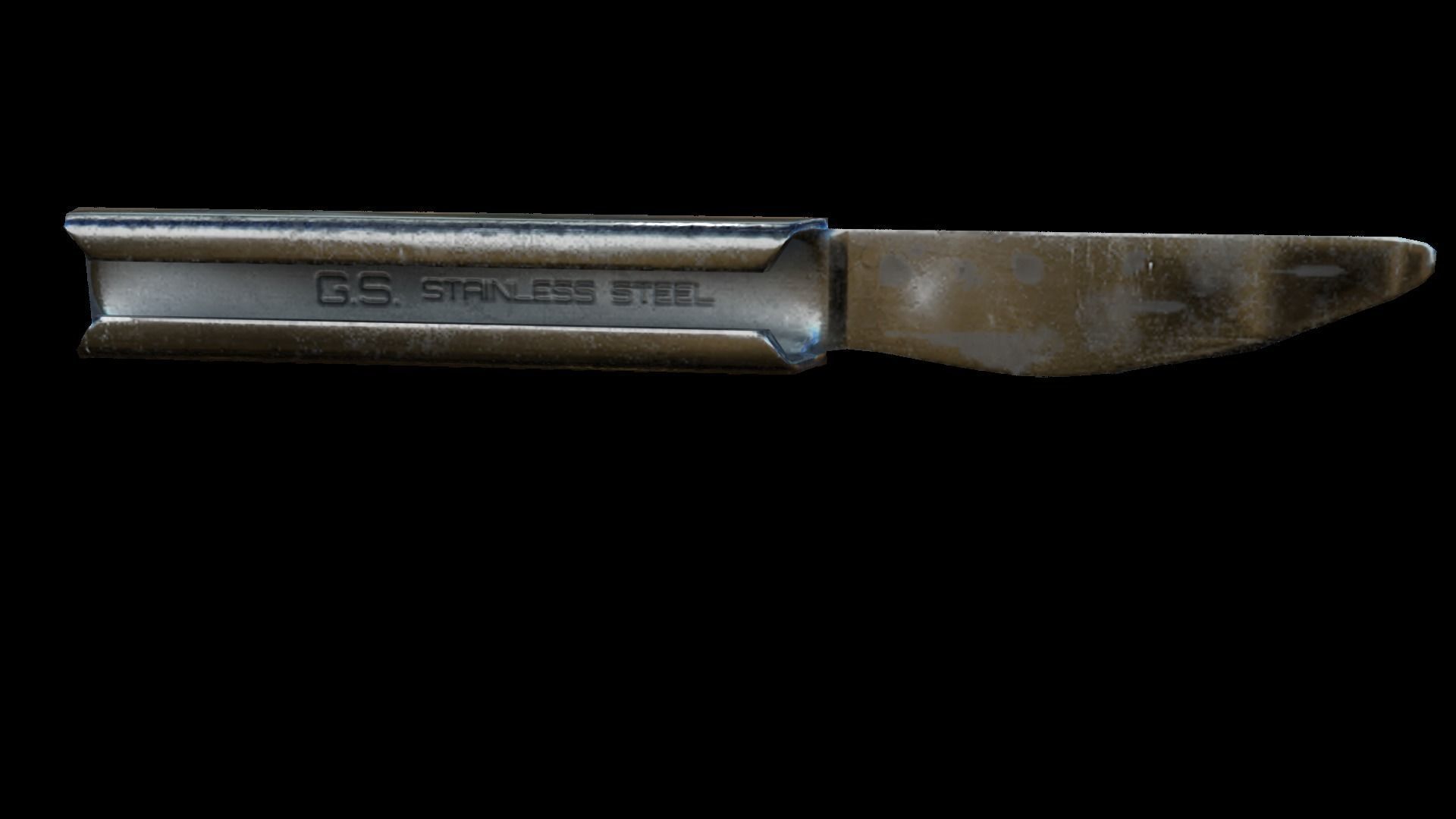 Military Eating Utensils Low-poly 3D model_13