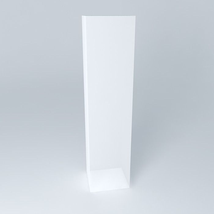 Standing lightbox Free 3D model_2