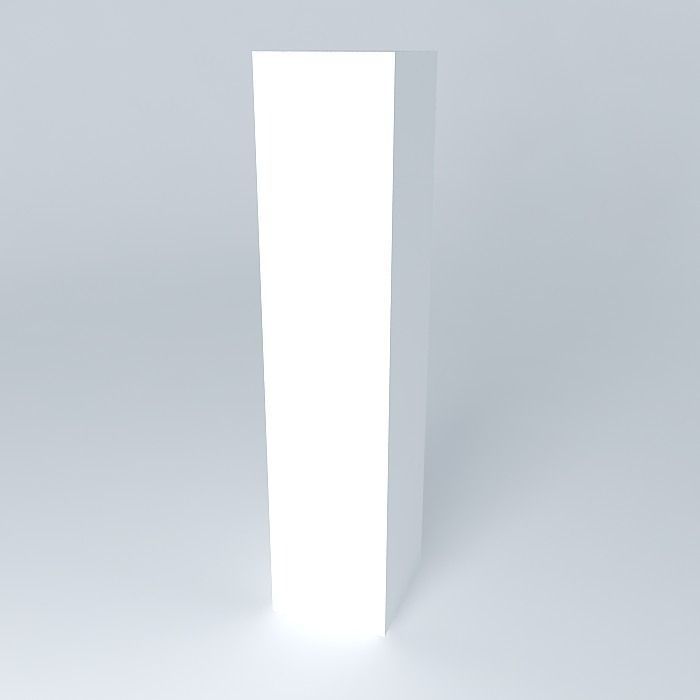 Standing lightbox Free 3D model_1