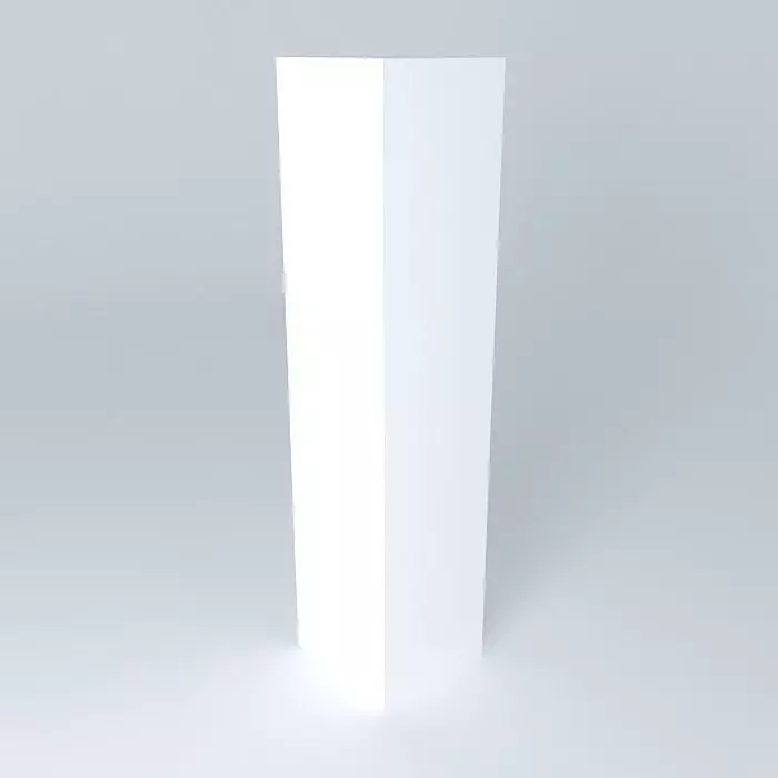 Standing lightbox Free 3D model_0