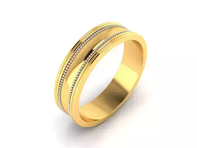 Women Band Ring 3dm render detail