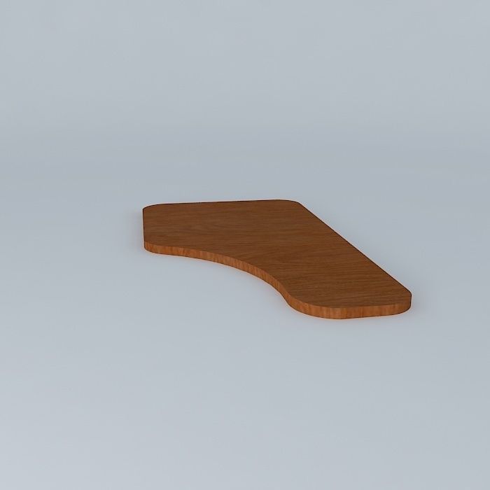 table wooden cutting board Free 3D model_2