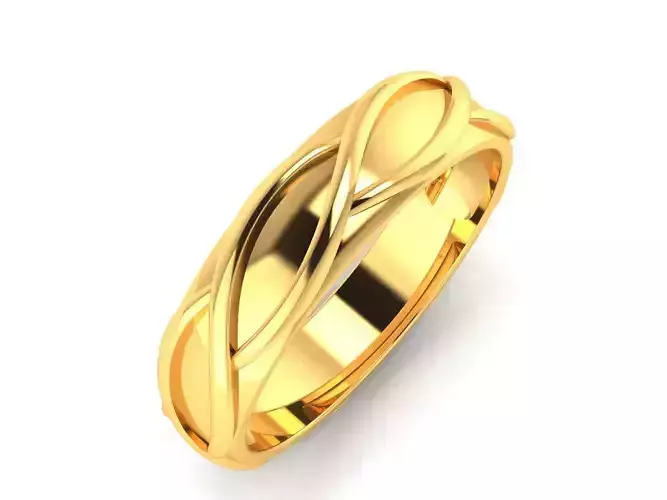 Women Band Ring 3dm render detail