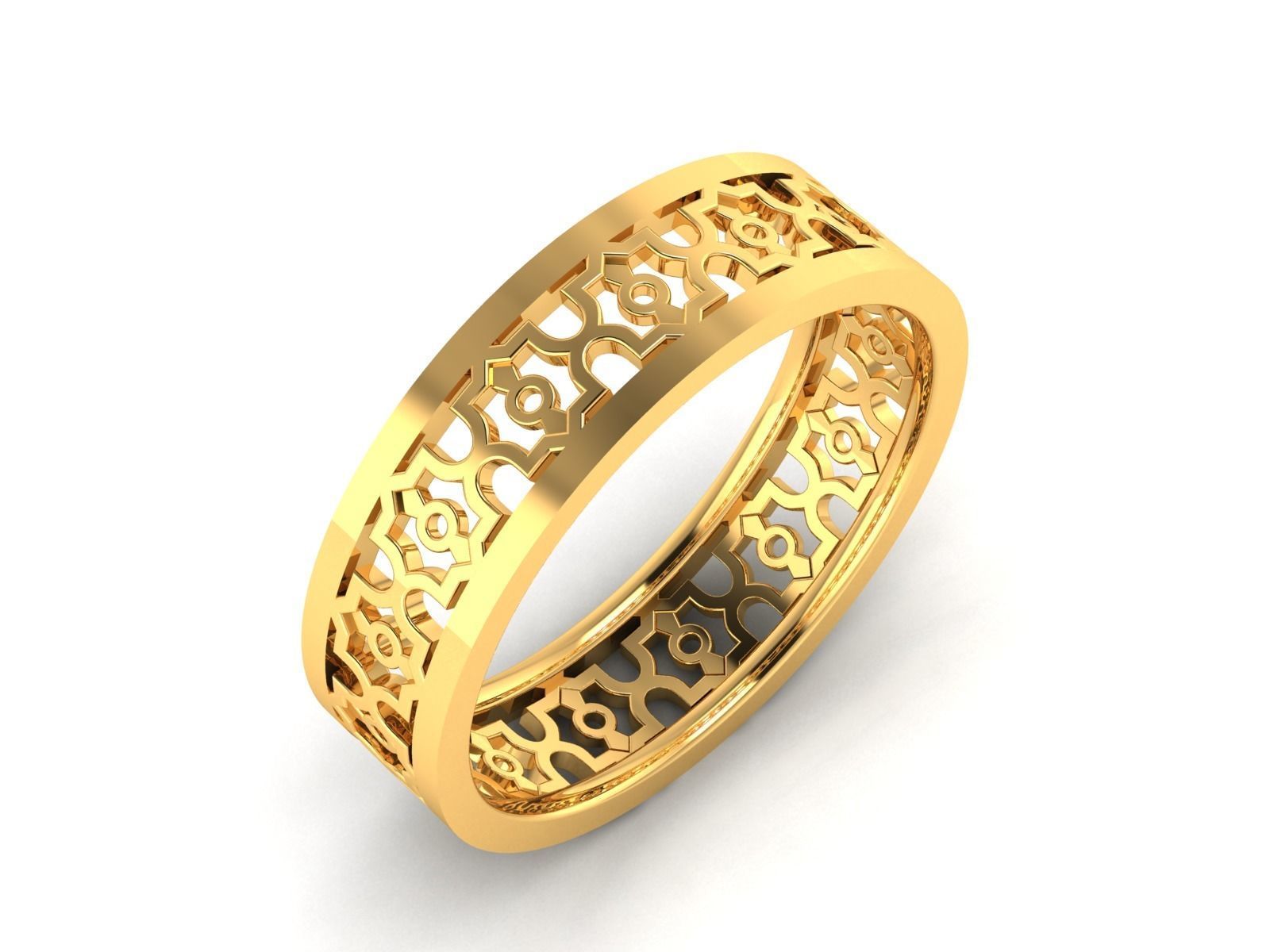 Women Band Ring 3dm render detail 3D print model_4