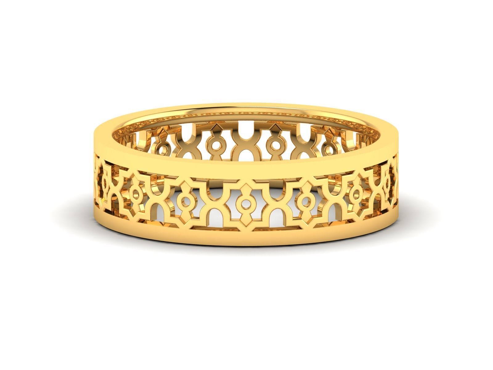 Women Band Ring 3dm render detail 3D print model_8