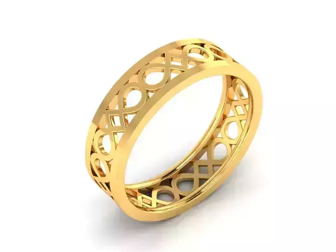 Women Band Ring 3dm render detail