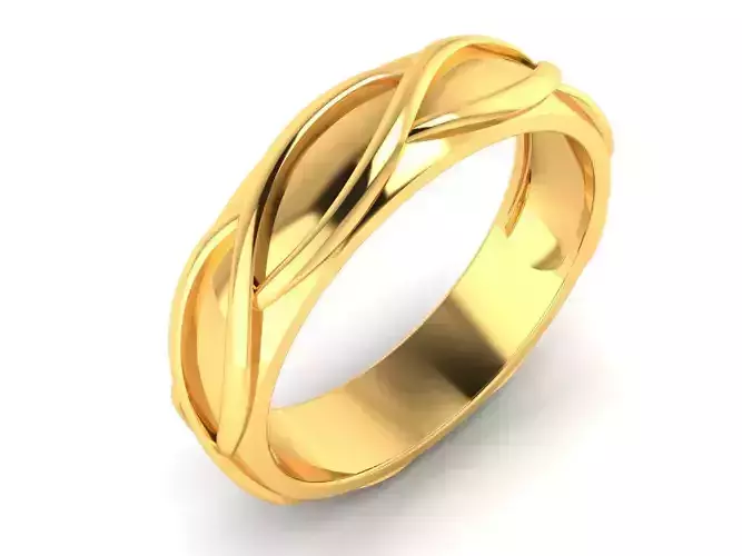 Women Band Ring 3dm render detail
