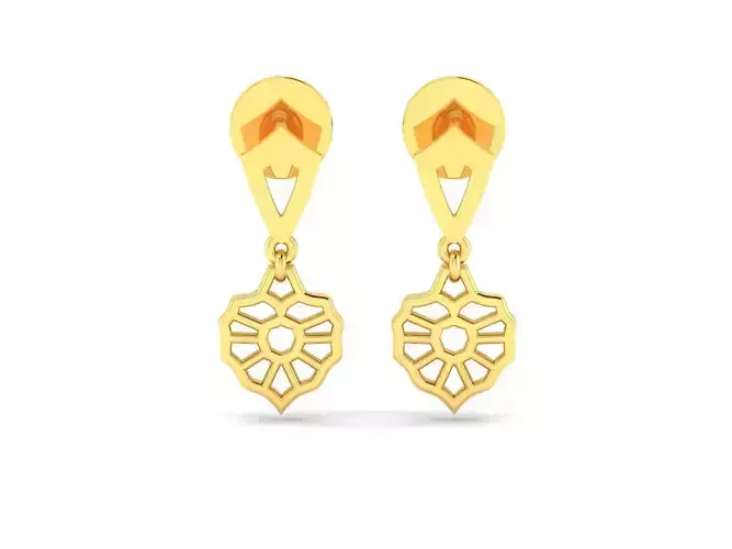 Women Earrings 3dm render detail 3D print model