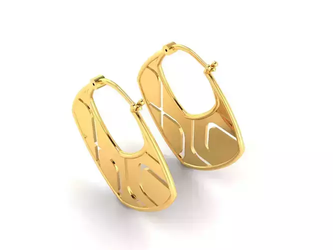 Women Earrings 3dm render detail 3D print model