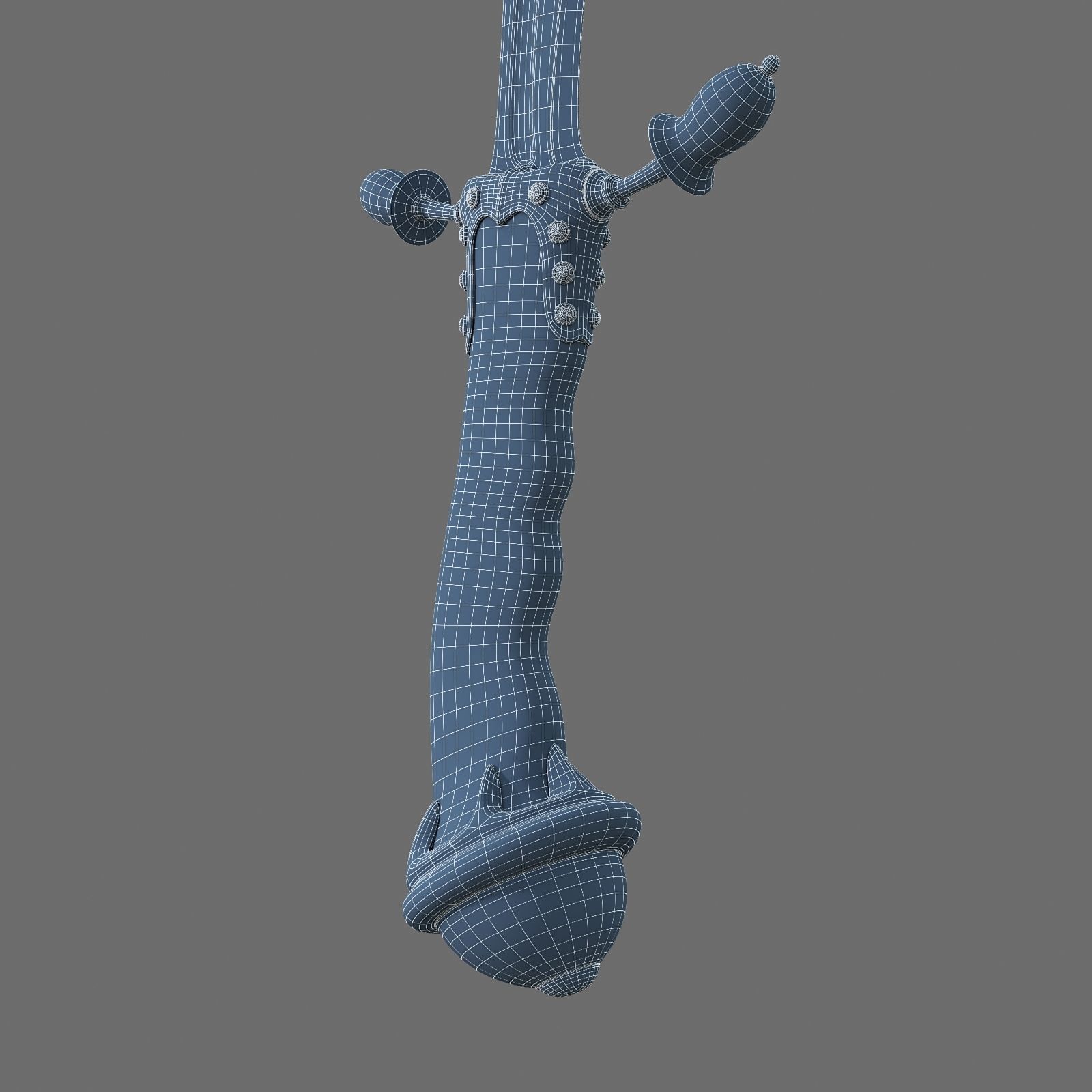 Set of Graceful Blades Low-poly 3D model_32