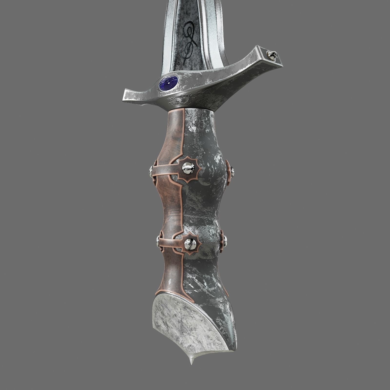 Set of Graceful Blades Low-poly 3D model_13