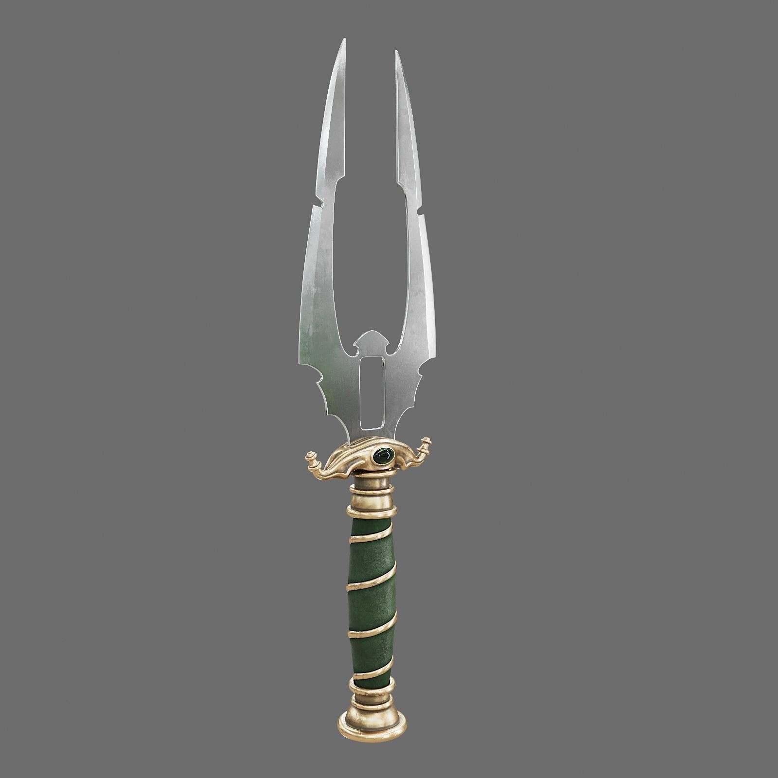 Set of Graceful Blades Low-poly 3D model_7