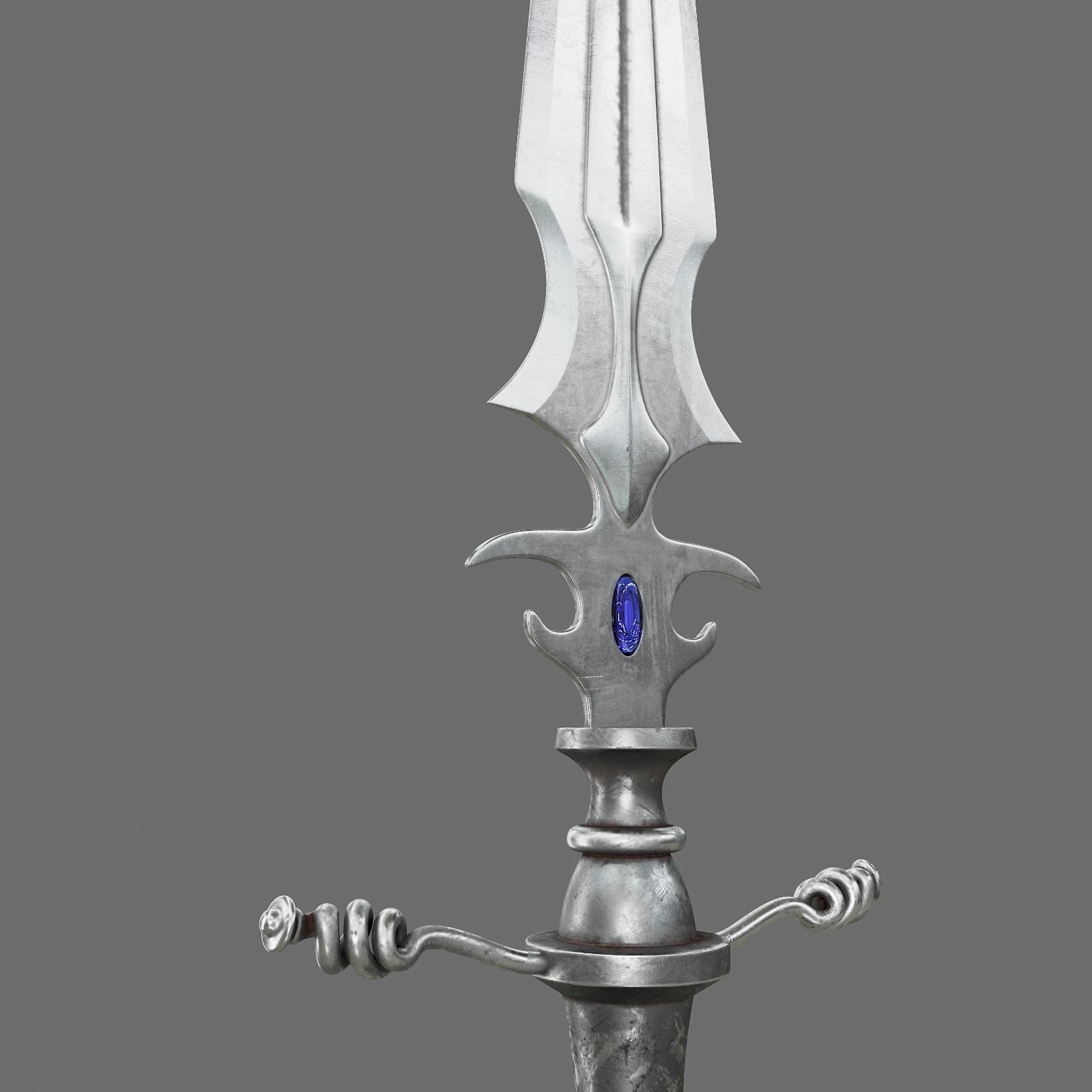 Set of Graceful Blades Low-poly 3D model_17