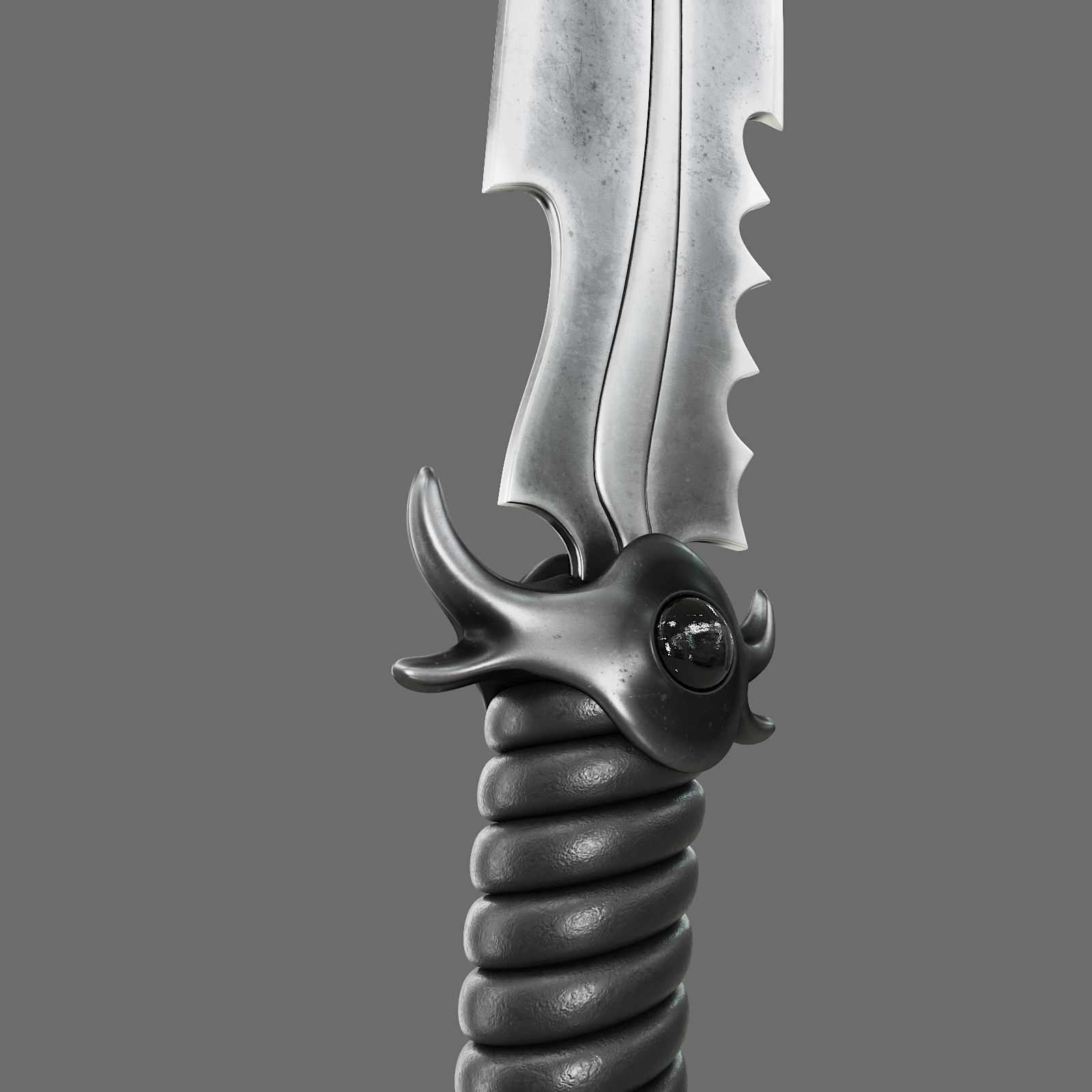 Set of Graceful Blades Low-poly 3D model_19