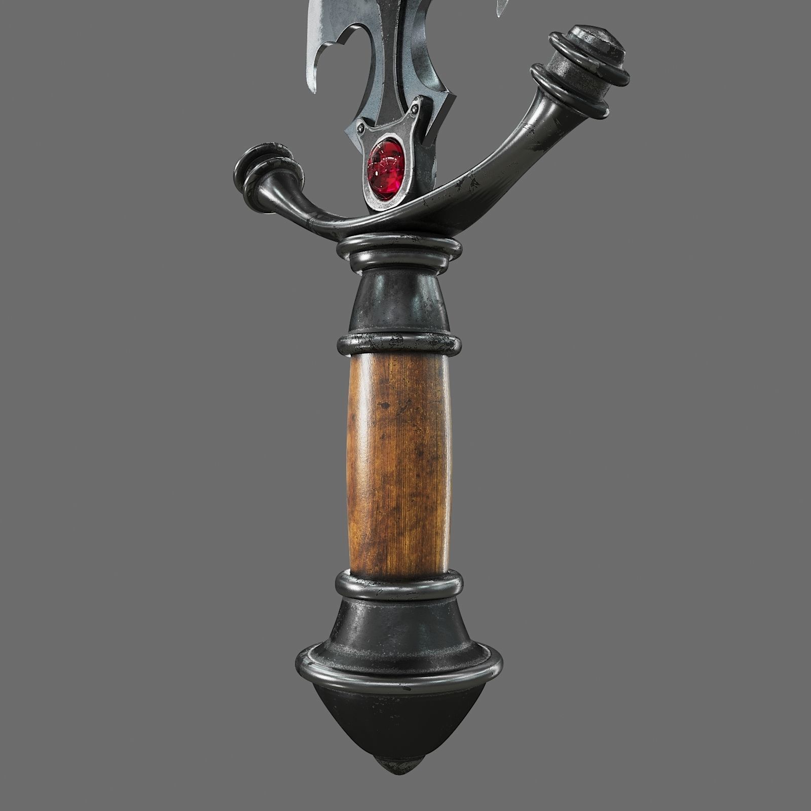 Set of Graceful Blades Low-poly 3D model_8