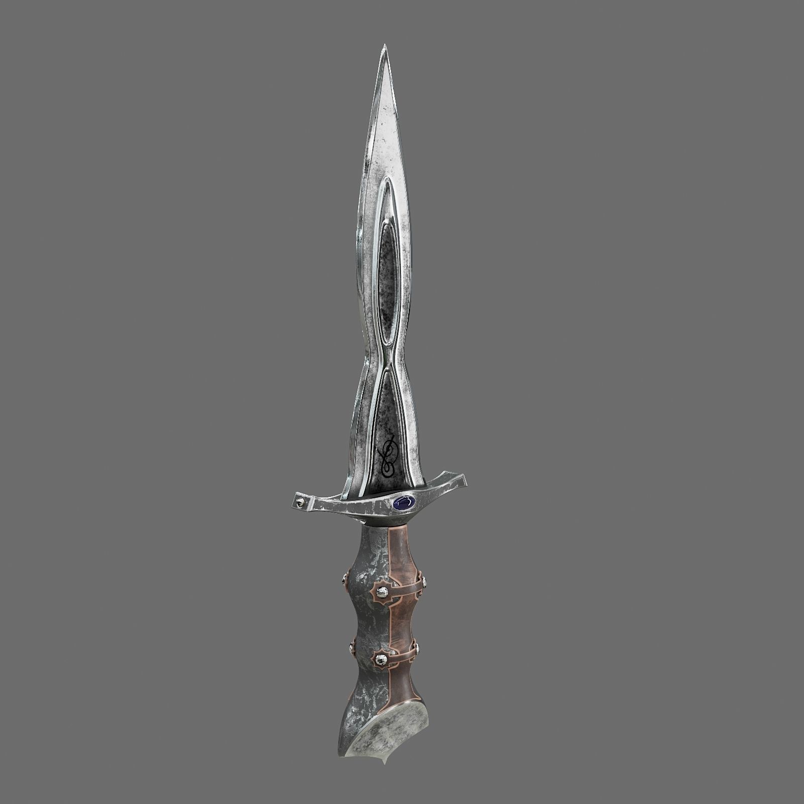 Set of Graceful Blades Low-poly 3D model_6