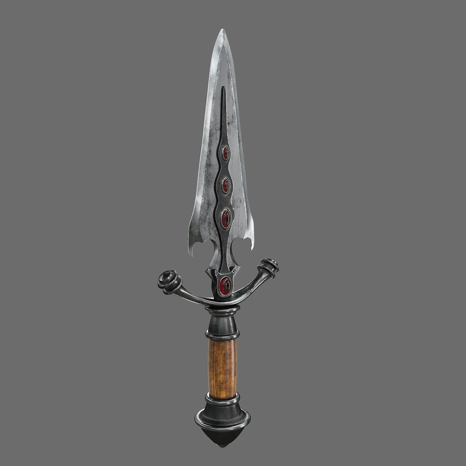 Set of Graceful Blades Low-poly 3D model_1