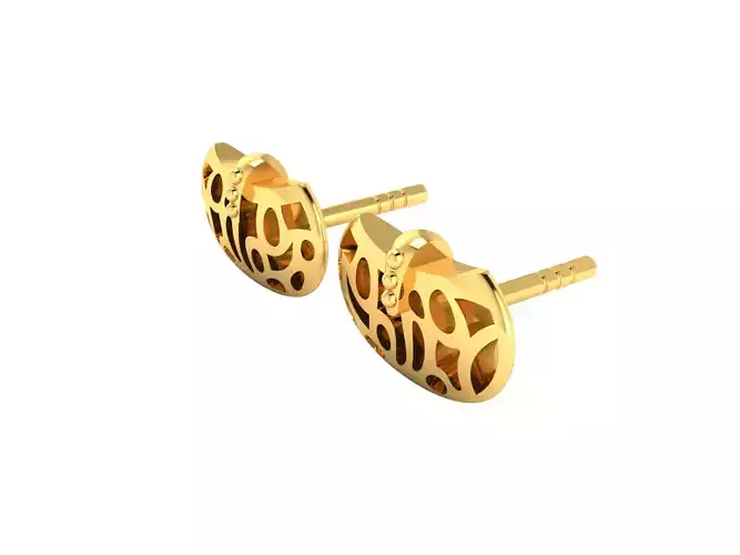 Women Earrings 3dm render detail 3D print model
