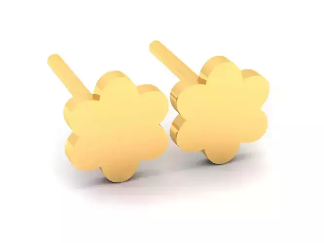 Women Earrings 3dm render detail 3D print model