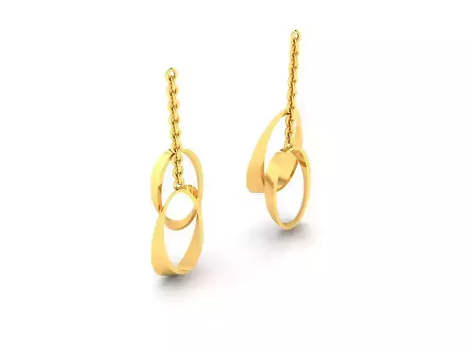 Women Earrings 3dm render 3D print model