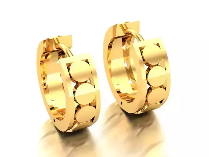 Women Earrings 3dm render detail 3D print model