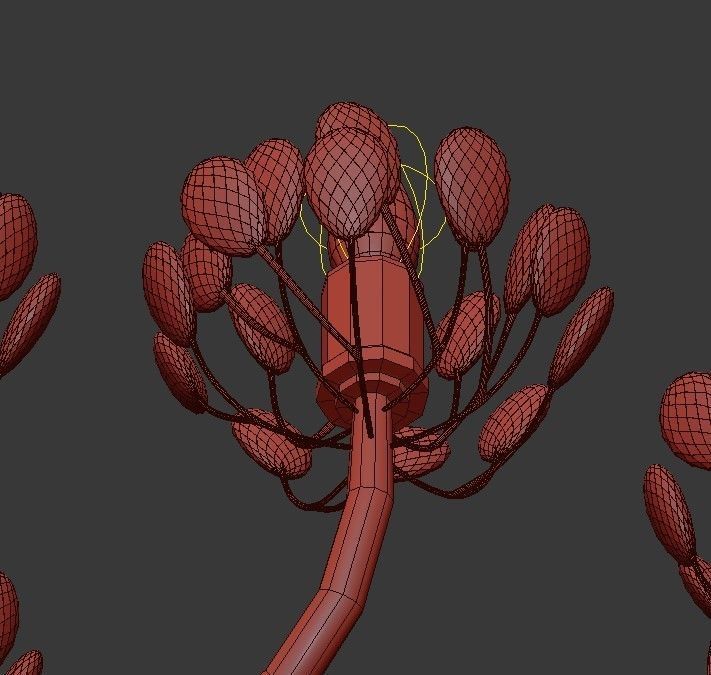 Agave Americana Chandelier 3D model_5