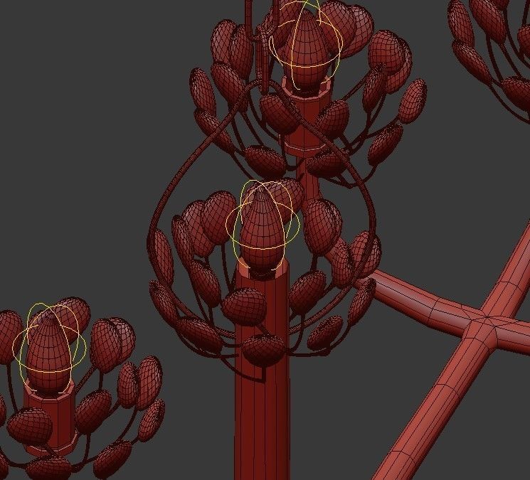 Agave Americana Chandelier 3D model_9