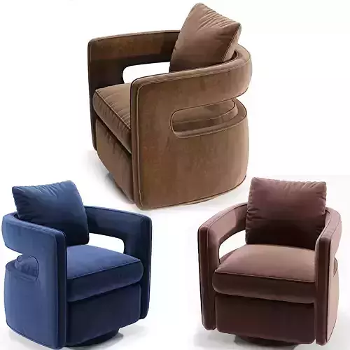 Kennedy Navy Swivel Chair