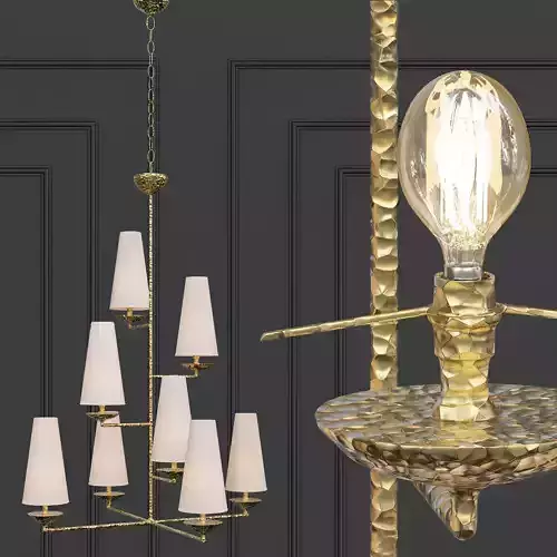 Fontaine Vertical 8 Light Chandelier