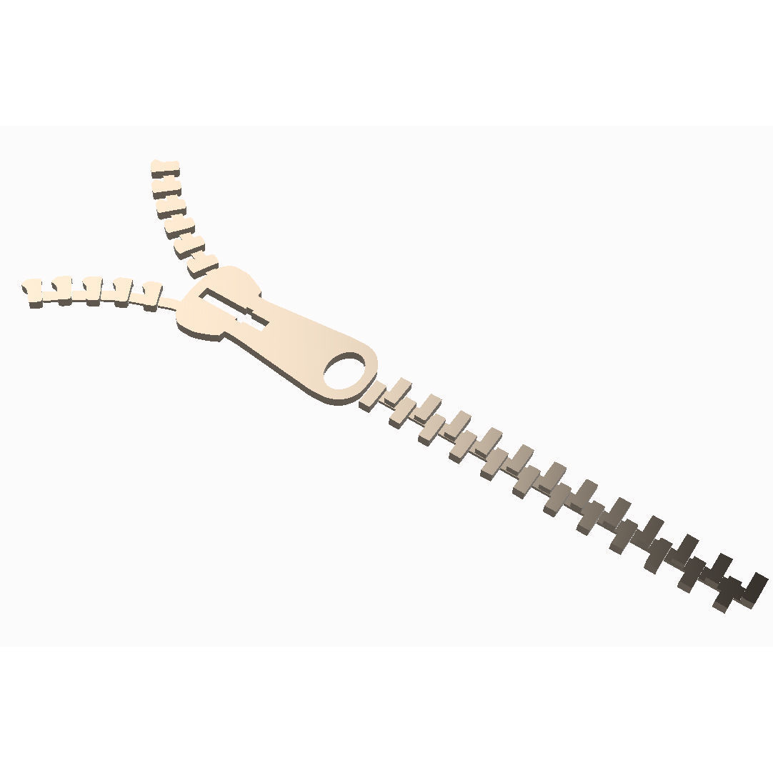 ZIPPED WALL FOR WALL DECORATION 3D print model_1