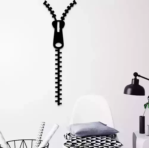 ZIPPED WALL FOR WALL DECORATION 3D print model