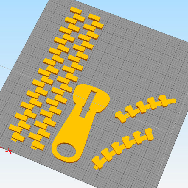 ZIPPED WALL FOR WALL DECORATION 3D print model_2