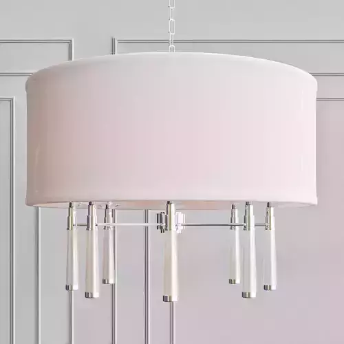 Baxter 6 Light Polished Nickel Chandelier