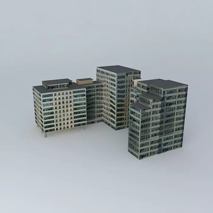 Bratislava Business Center V. Free 3D model_0