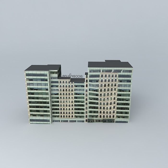 Bratislava Business Center V. Free 3D model_2