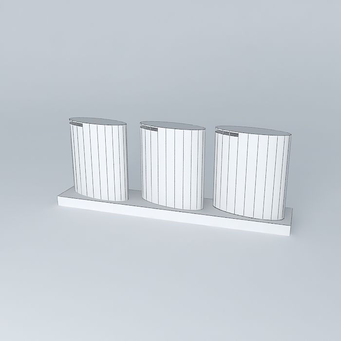 Three Towers Free 3D model_4