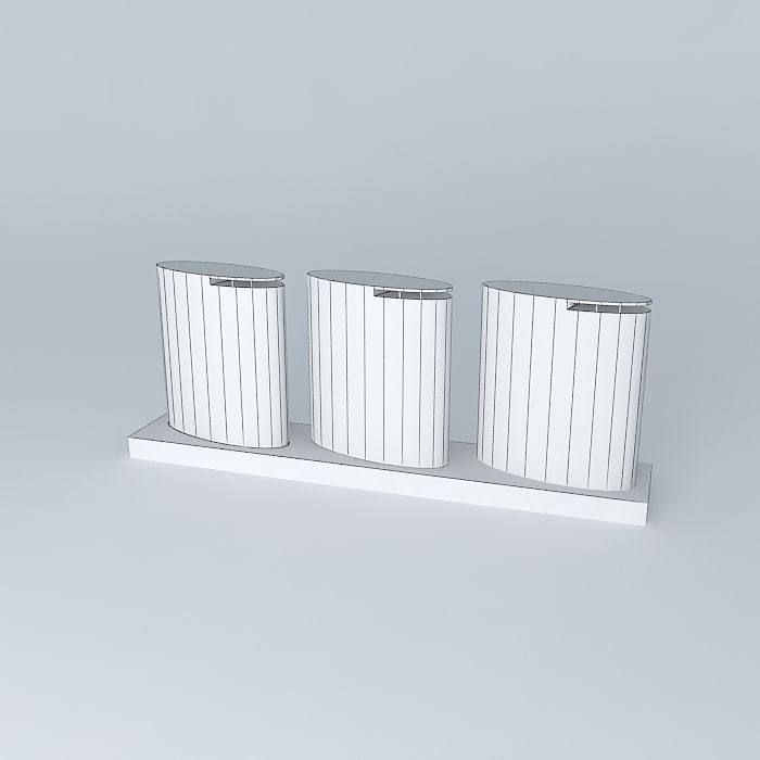 Three Towers Free 3D model_3