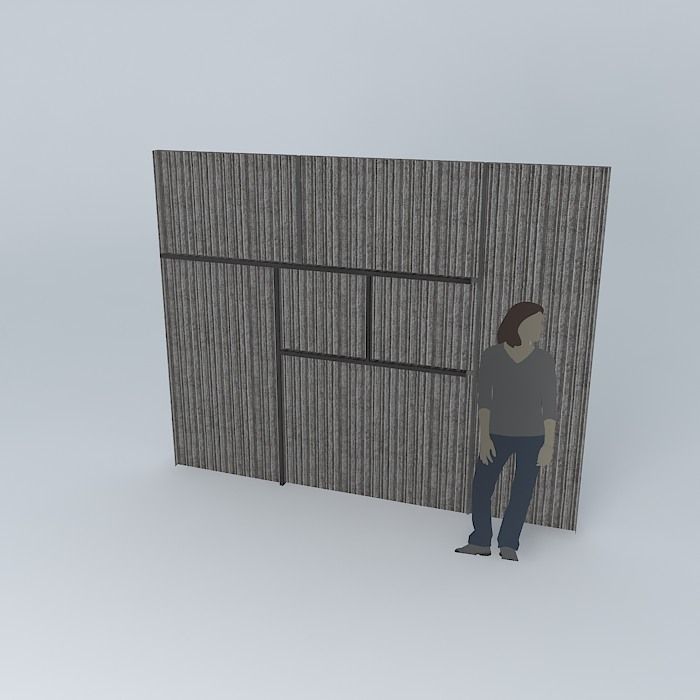 Feature wall Free 3D model_1